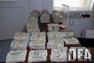 The DEA seized this money, but it has laundered millions for the Mexican drug cartels. (Image: DEA)