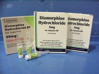 Pharmaceutical diacetylmorphine AKA diamorphine AKA heroin. Now on prescription for some in Vancouver. (wikipedia.org)