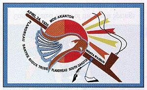 tribal flag of the Flandreau Santee Sioux