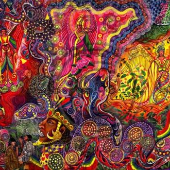 Ayahuasca-inspired art. The Dutch Supreme Court has ruled the substance illegal. (Pinterest)