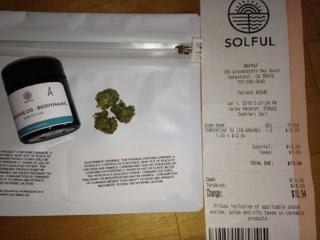 marijuana purchased on California's first day of legal adult sales, Sebastopol, CA, January 1, 2018 (Phil Smith)