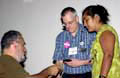 Hugo Cabieses, Nancy Obregón, and US drug reformer Eric Sterling in Mérida