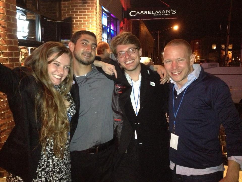 Every drug reformer got to go to Denver except Dave Borden :)  (SSDP leaders celebrate victory -- photo by Troy Dayton)