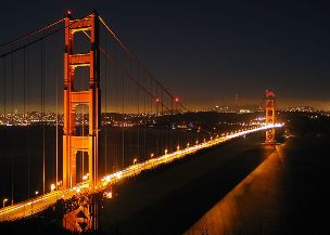 Golden Gate Bridge, San Francisco (courtesy Daniel Schwen via wikimedia.org)
