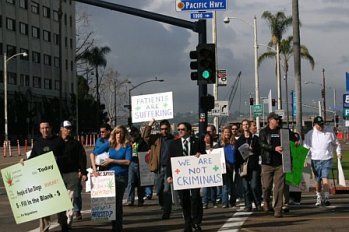 San Diego medical marijuana demonstration