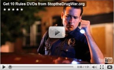traffic stop scene, from "10 Rules for Dealing with Police" (buy at stopthedrugwar.org/10rules)