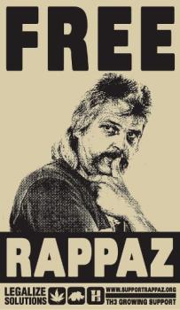 Free Bernard Rappaz campaign poster
