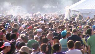 There is a stage somewhere behind all that smoke.