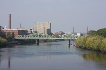The Merrimack River at Lowell, Massachusetts (wikimedia.org)