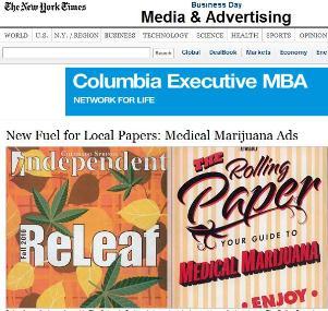 2010 New York Times article about medical marijuana advertising