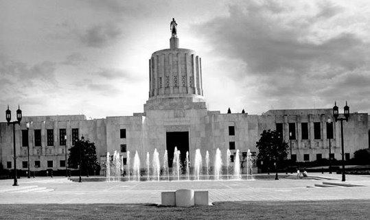 Oregon is one of the more promising states for marijuana legalization legislation. (Oregon State Capitol photo via oregon.gov)