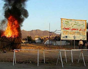 International Anti-Drugs Day drug burn, Tehran
