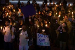 DPA conference vigil, Albuquerque, 2009